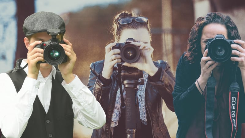 Paparazzi capturing celebrity gossip